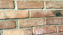 Vacumformed brick wall.