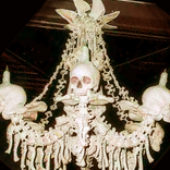 Skull chandelier.